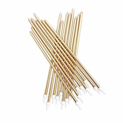Picture of Gold Candles Long Birthday Engaged