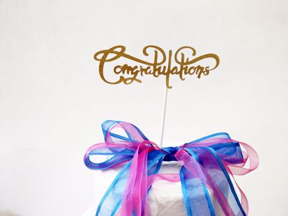 Picture of Congratulations Cake Topper