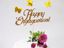 Picture of Happy Engagement Gold Glitter Cake Topper