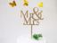 Picture of Mr & Mrs Gold Glitter Cake Topper