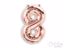 Rose gold foil balloon number 8