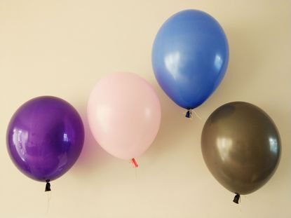 Picture of Purple Royal Blue Copper Blush Pink Balloons Pack