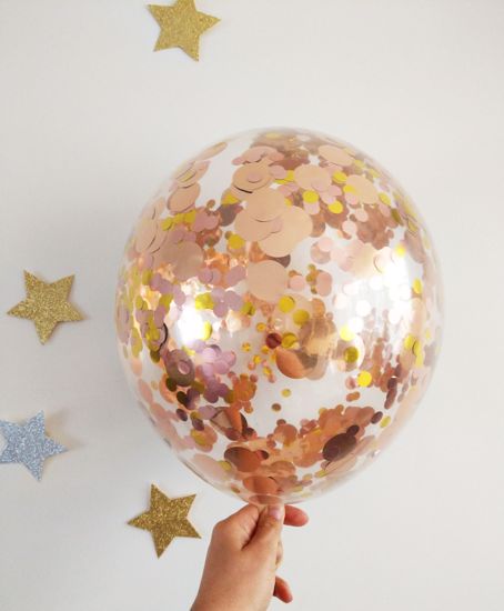 Picture of Rose Gold Confetti Balloons Pack