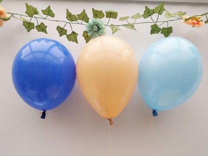 Picture of Royal Blue Blush Balloons Bouquet