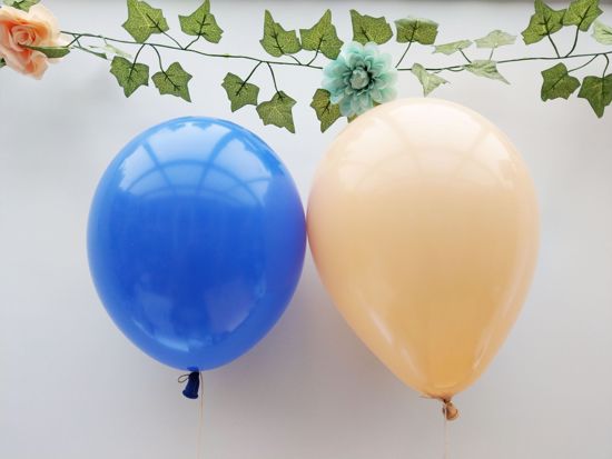 Picture of Wedding Royal Blue Blush Balloons Bouquet