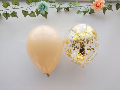 Picture of Blush Balloons Gold Confetti Bouquet