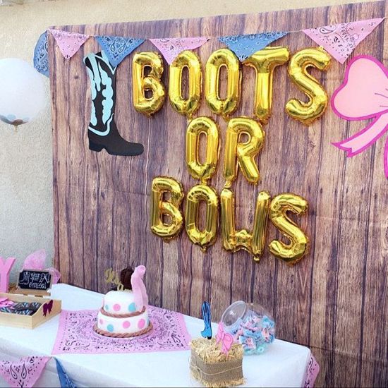 Picture of Rose Gold Balloon Banner Letters #OMG