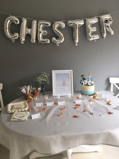 Picture of Rose Gold Balloon Banner Letters #OMG
