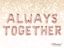 Picture of Rose Gold Balloon Banner Letters ALWAYS TOGETHER