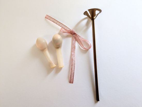 Picture of Rose Gold Cake Topper Confetti Balloons