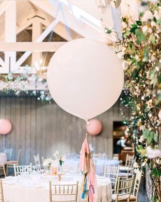Picture of Blush Balloons and Tail Giant 36" Wedding
