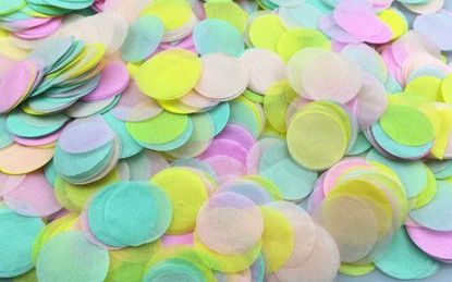 Picture of Tissue Paper Confetti Balloons Ice Cream Mint Yellow