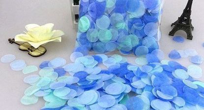 Picture of Tissue Paper Confetti Balloons Turquoise Blue