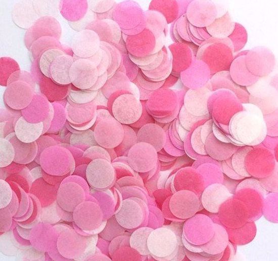 Picture of Baby Girl Tissue Paper Confetti Balloons Pink Fuchsia