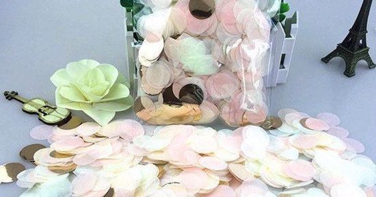 Picture of Rose Gold Tissue Paper Confetti Balloons Blush Pink