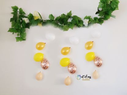 Picture of Blush Balloon Banner Raindrop Garland