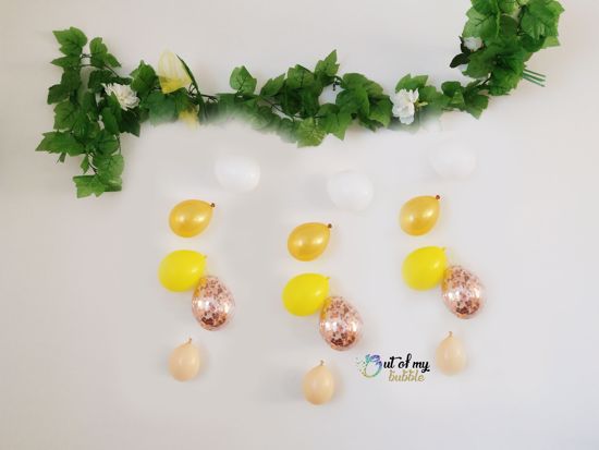 Picture of Blush Balloon Banner Raindrop Garland