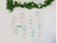 Picture of Peach Balloon Banner Raindrop Garland Mint