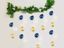 Picture of Navy Balloons Banner Raindrop Garland White Gold