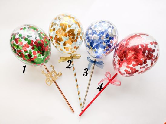 Picture of Cake Topper  Balloon Confetti Designs