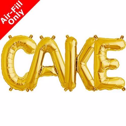 Picture of CAKE Letters 16 Inch 40 cm Foil Balloons Sweet Table