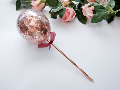 Picture of Cake topper Balloon Confetti Rose Gold Stars