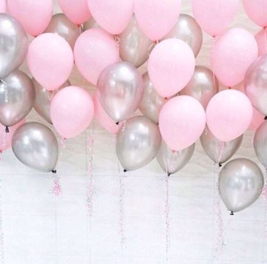 Picture of Silver Pink Balloons Ceiling