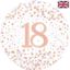 Picture of 18 INCH 18TH BIRTHDAY WHITE & ROSE GOLD FIZZ FOIL BALLOON