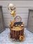 Picture of Balloon Cake Topper Confetti Gold