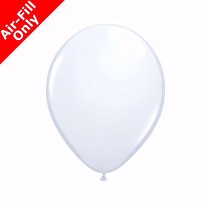 Picture of 5" STANDARD WHITE SOLID COLOUR LATEX BALLOONS (50)