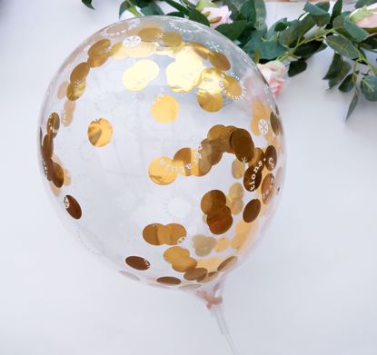 Picture of Congratulations Rose Gold Silver Confetti