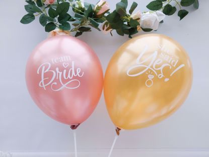 Picture of Rose Gold Balloons Bride To Be She Said Yes
