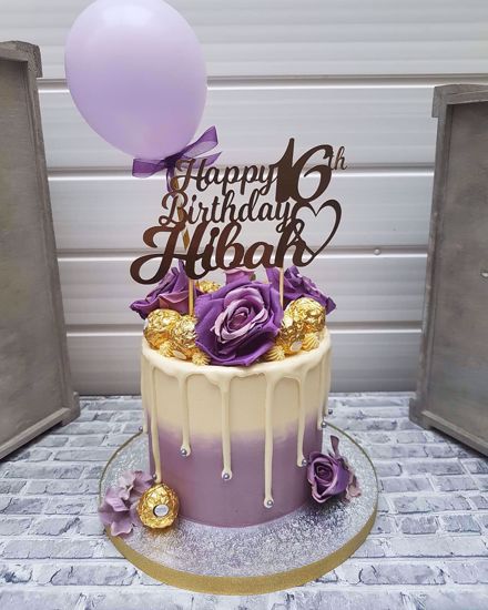 Picture of Balloon Cake Topper Lavender