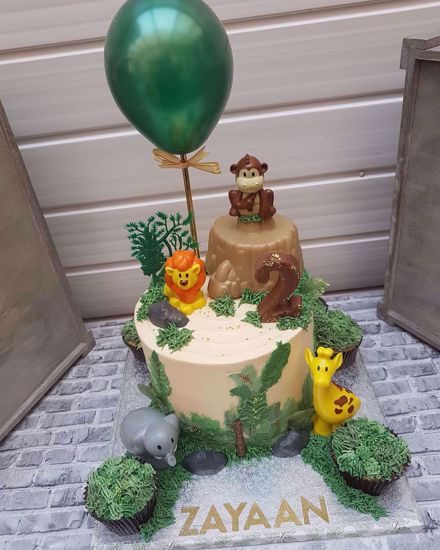 Picture of Balloon Cake Topper Forest Green