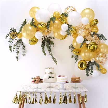 Picture of Gold Balloon Garland Arch - 70 Balloons