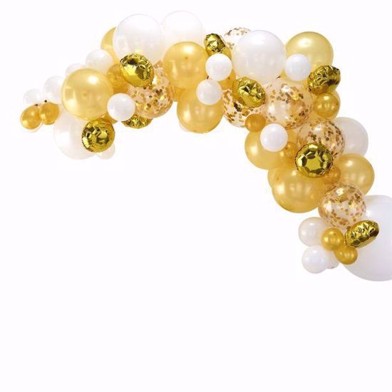 Picture of Gold Balloon Garland Arch - 70 Balloons