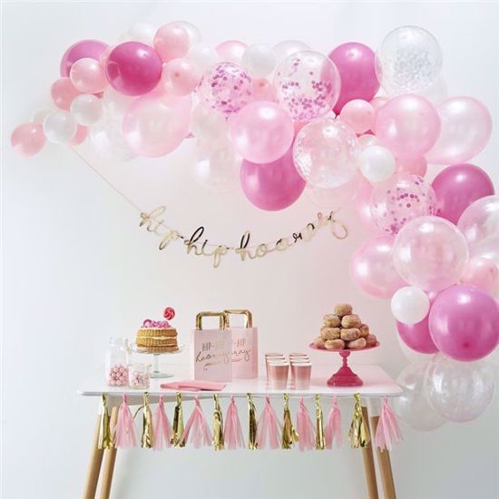 Picture of Pink Balloon Garland Arch - 70 Balloons