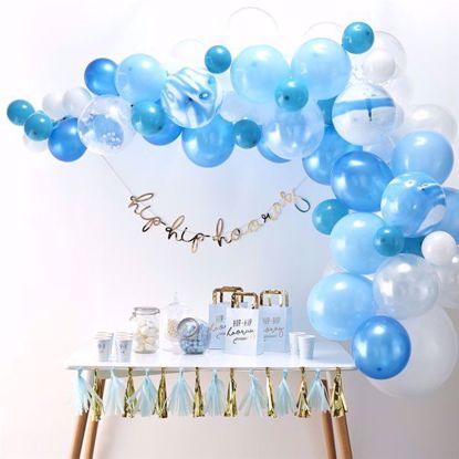 Picture of Blue Balloon Garland Arch - 70 Balloons
