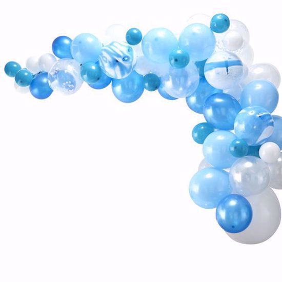 Picture of Blue Balloon Garland Arch - 70 Balloons