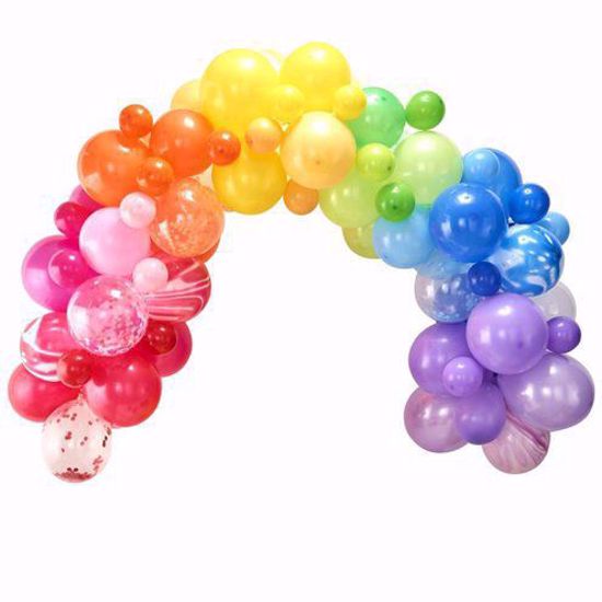 Picture of Rainbow Balloon Garland Arch - 85  Balloons