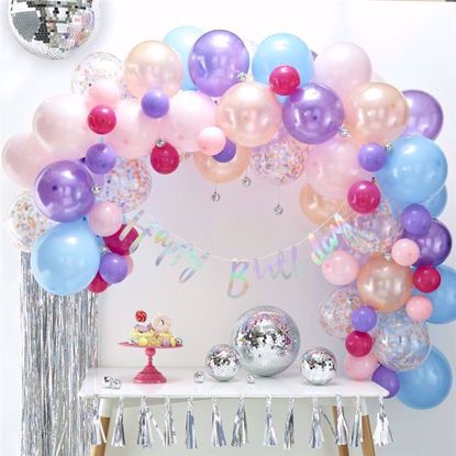 Picture of Pastel Balloon Garland Arch - 80 Balloons