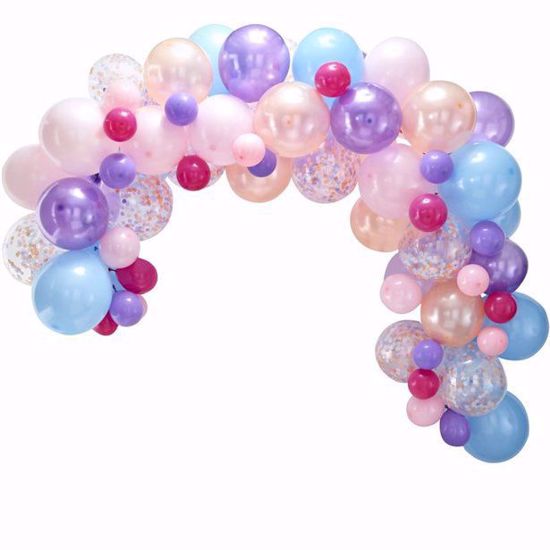 Picture of Pastel Balloon Garland Arch - 80 Balloons