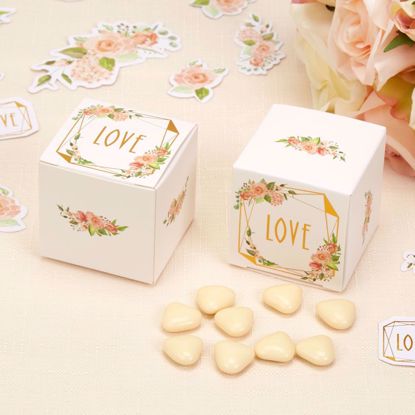 Picture of Wedding Favor Boxes Floral Boho
