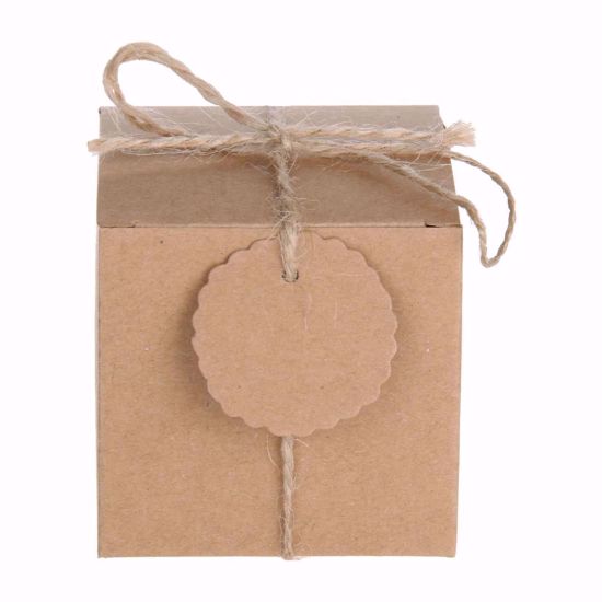 Picture of Kraft Square Favor Box Rustic Wedding