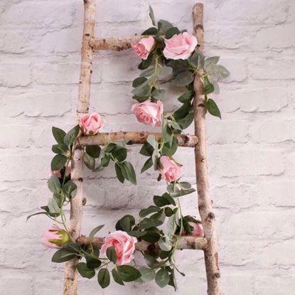 Picture of PINK ROSE GARLAND FLOWER TAIL