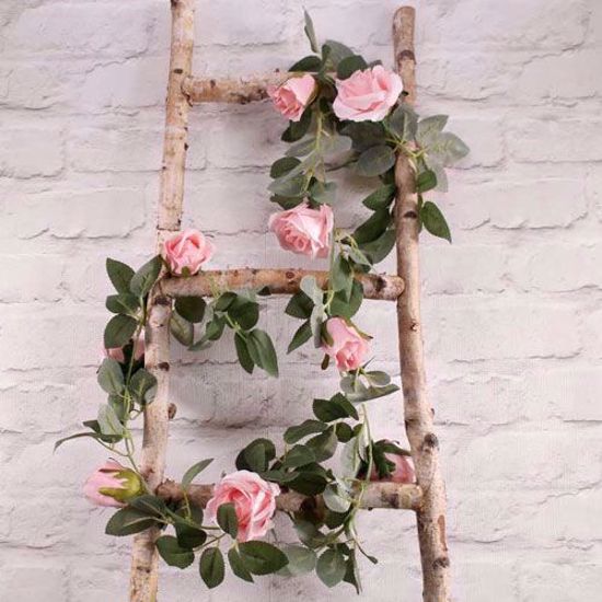 Picture of PINK ROSE GARLAND FLOWER TAIL