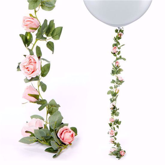Picture of PINK ROSE GARLAND FLOWER TAIL
