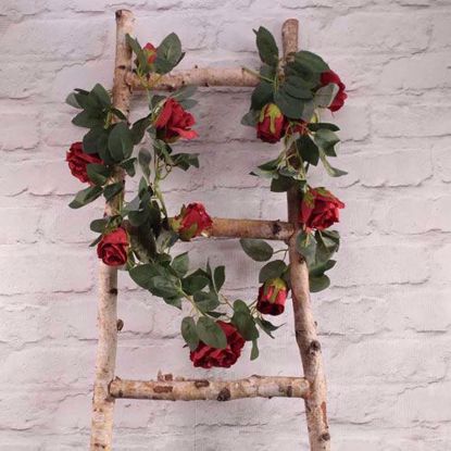 Picture of RED ROSE GARLAND FLOWER TAIL