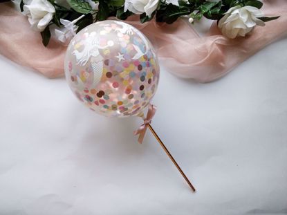 Picture of Balloon Cake Topper Confetti Blue Teal Mermaid Under The Sea
