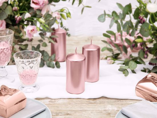 Picture of Rose Gold Candles Pillar